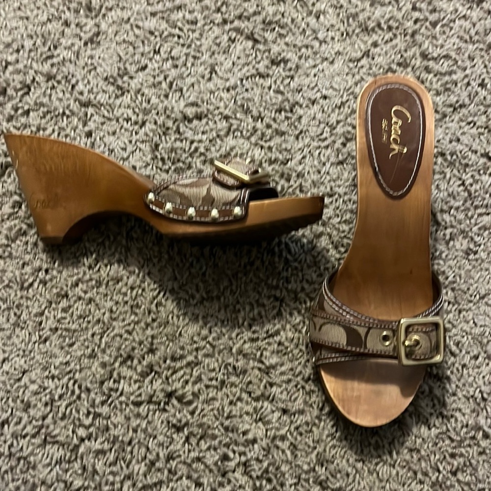 Vintage coach wood wedge size 9